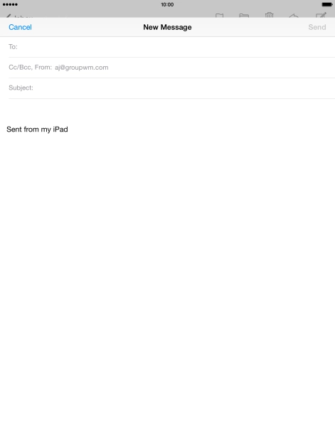 Press To and key in the first letters of the recipient's name.