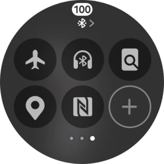 Press the flight mode icon to turn the function on or off.