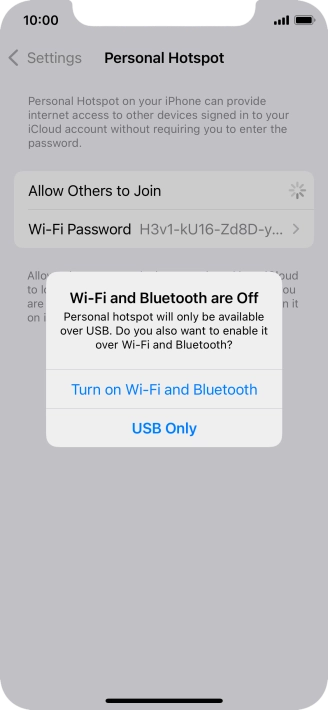 If Wi-Fi is turned off, press Turn on Wi-Fi and Bluetooth.