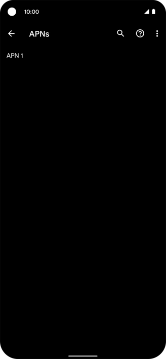 Press the menu icon.