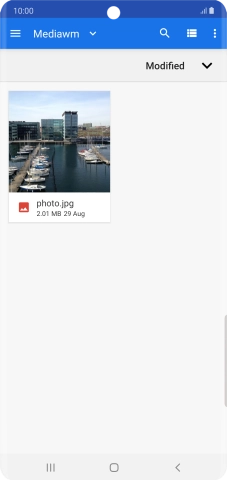 Press the required file.