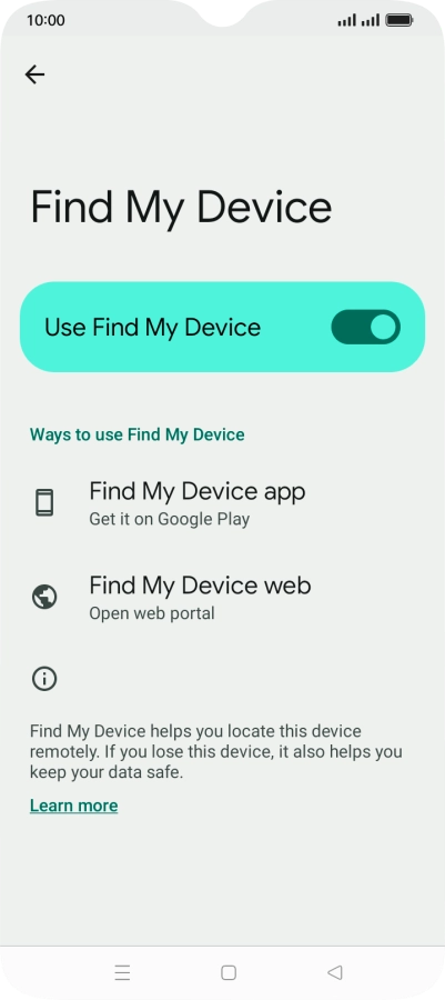 Press the Home key to return to the home screen.