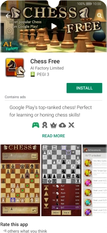 Press INSTALL and follow the instructions on the screen to install the app.