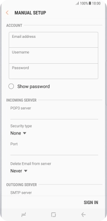 Press the field below 