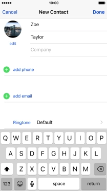 Press add phone and key in the required phone number.