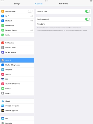 Press the Home key to return to the home screen.