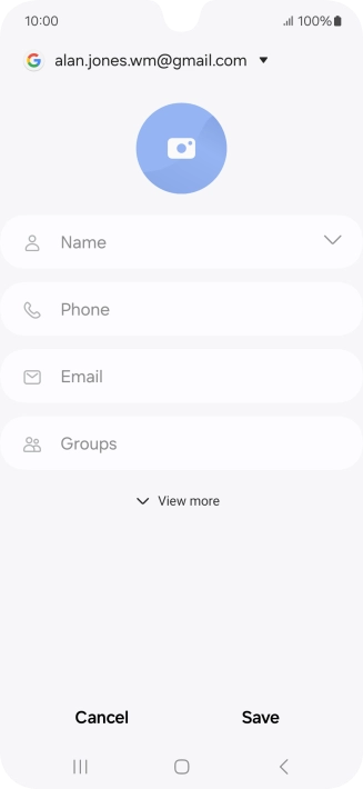 Press Name and key in the required name.