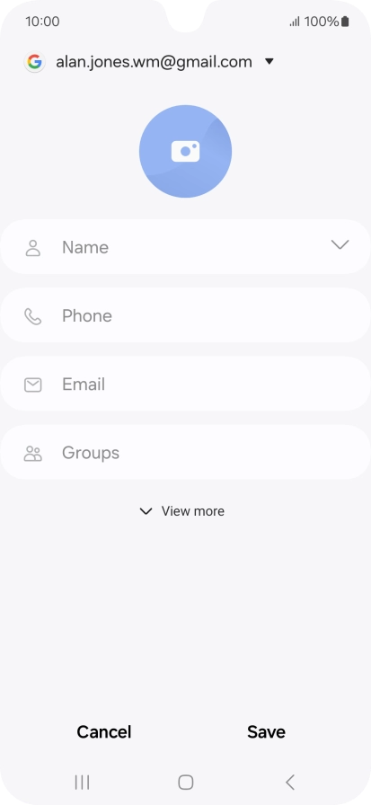Press Name and key in the required name.