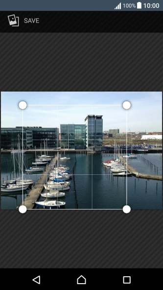 Drag the frame to the required position to select the required detail and press SAVE.