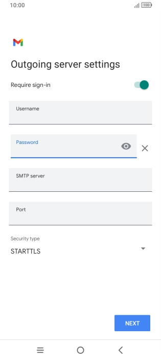 Press the field below 