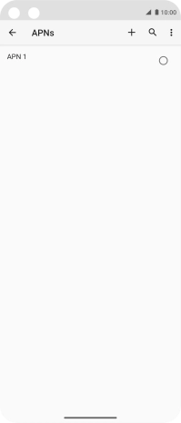 Press the new data connection icon.