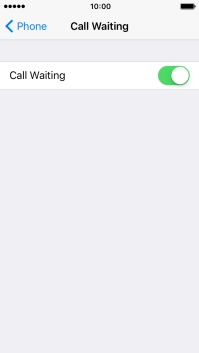 Press the indicator to turn the function on or off.
