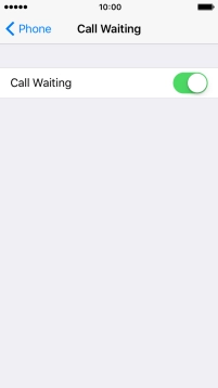 Press the indicator to turn the function on or off.