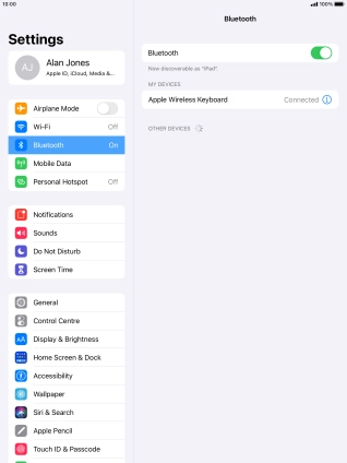 Press the Home key to return to the home screen.
