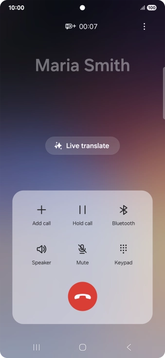 Press Live translate.