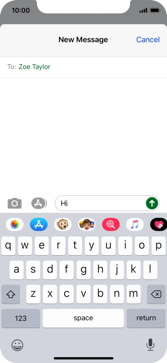 Press the picture icon.