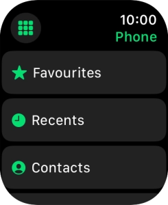 Press the keypad icon.