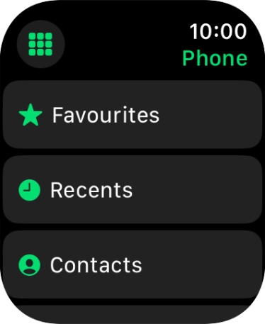 Press the keypad icon.