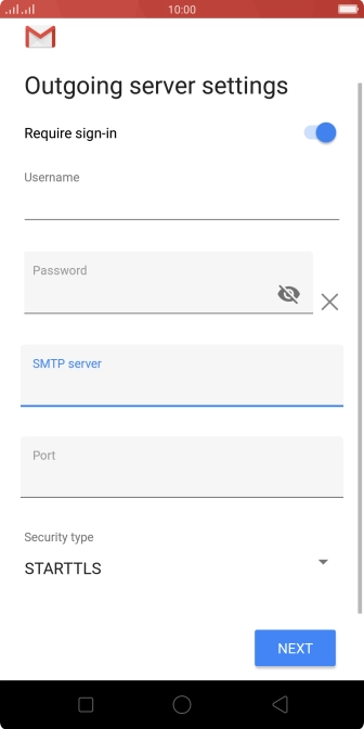 Press the field below 