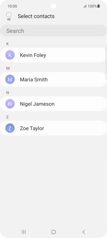 Press the field above 