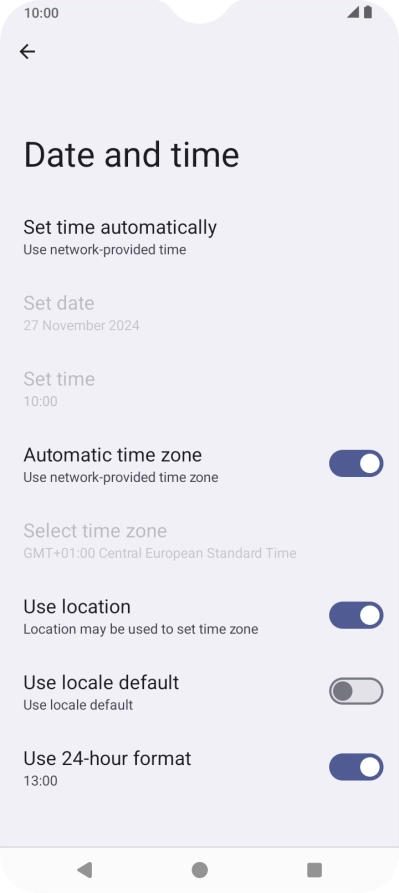 Press the Home key to return to the home screen.