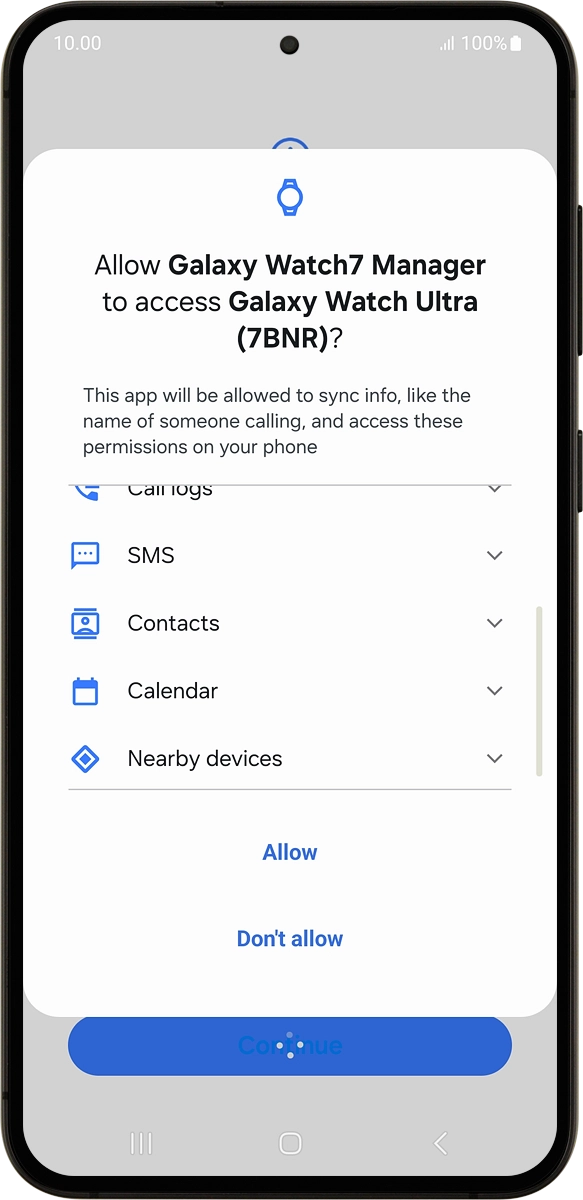 On your phone: Press Allow.