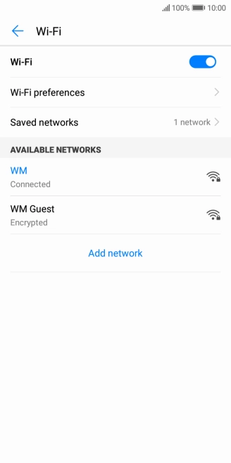 Press the Home key to return to the home screen.