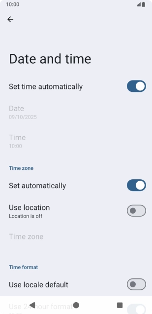 Press the Home key to return to the home screen.