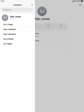 Press the new contact icon.
