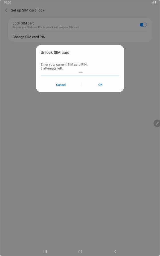 Key in your PIN and press OK.