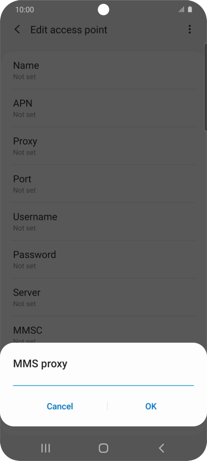 Key in 10.202.002.060 and press OK.