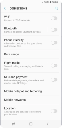 Press Mobile networks.