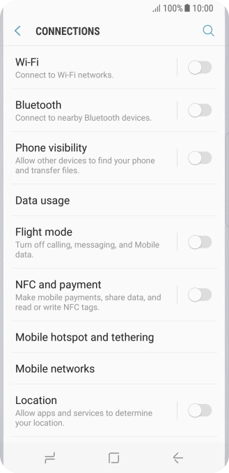 Press Mobile networks.