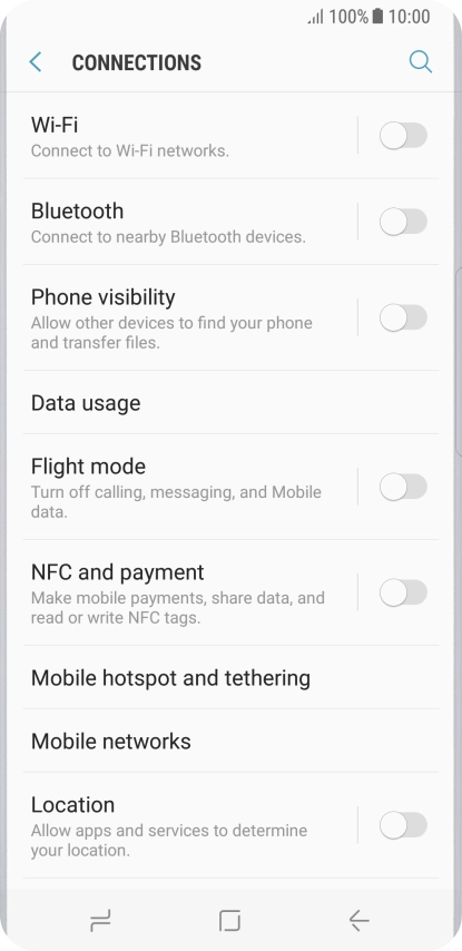 Press Mobile networks.