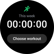 Press Choose workout.