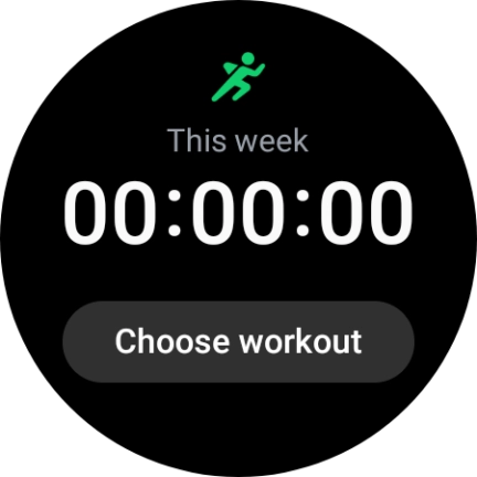 Press Choose workout.