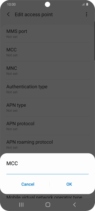 Key in 505 and press OK.