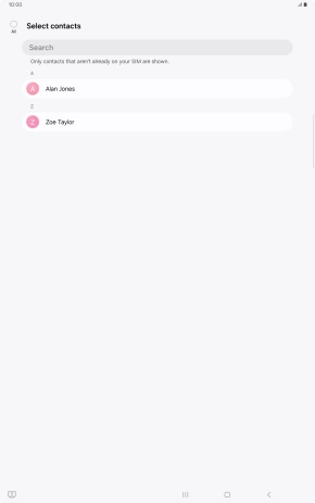 Press the field above 