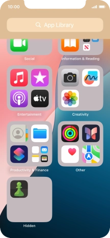 Press and hold the required app.