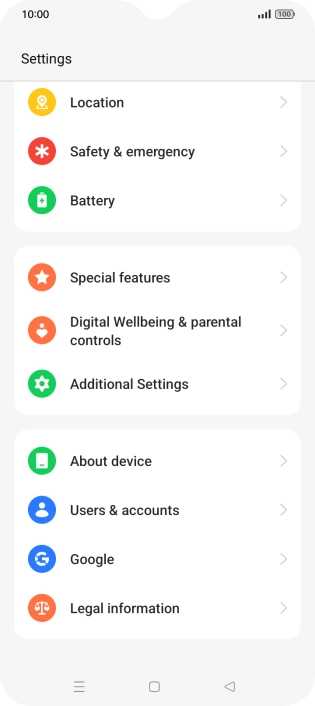 Press Users & accounts.