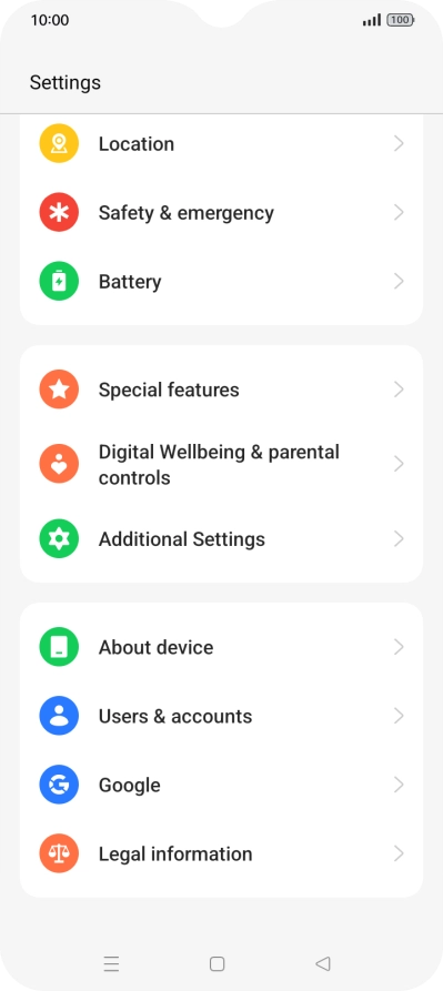 Press Users & accounts.