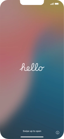 Slide your finger upwards starting from the bottom of the screen.