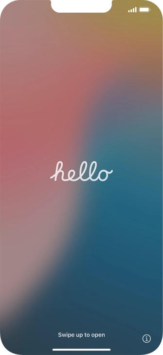 Slide your finger upwards starting from the bottom of the screen.