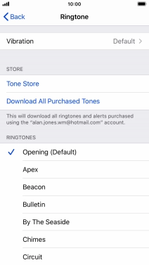 Press the required ring tones to hear them.
