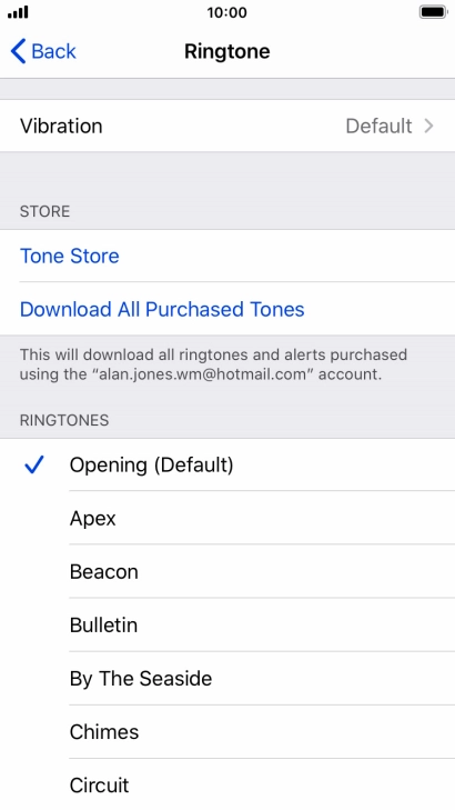Press the required ring tones to hear them.