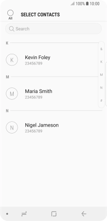 Press the field above 