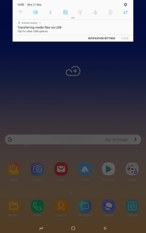 Press Tap for other USB options..
