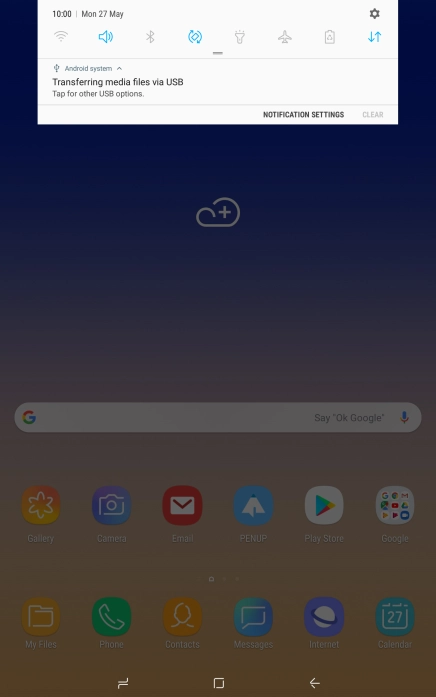 Press Tap for other USB options..