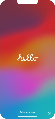 Slide your finger upwards starting from the bottom of the screen.