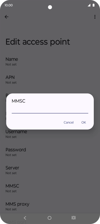Key in http://pxt.vodafone.net.au/pxtsend and press OK.